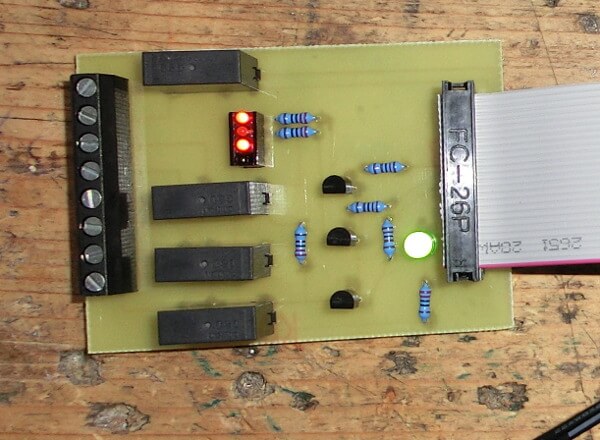 Raspberry Pi mit über GPIO geschalteten LEDs