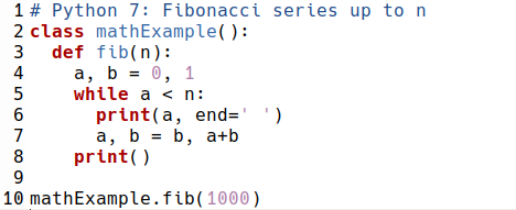 Pyhton Codestruktur